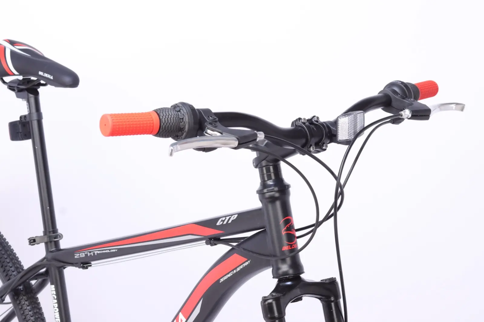 Велосипед Belderia Megapower 29 (Black/Red) - 3