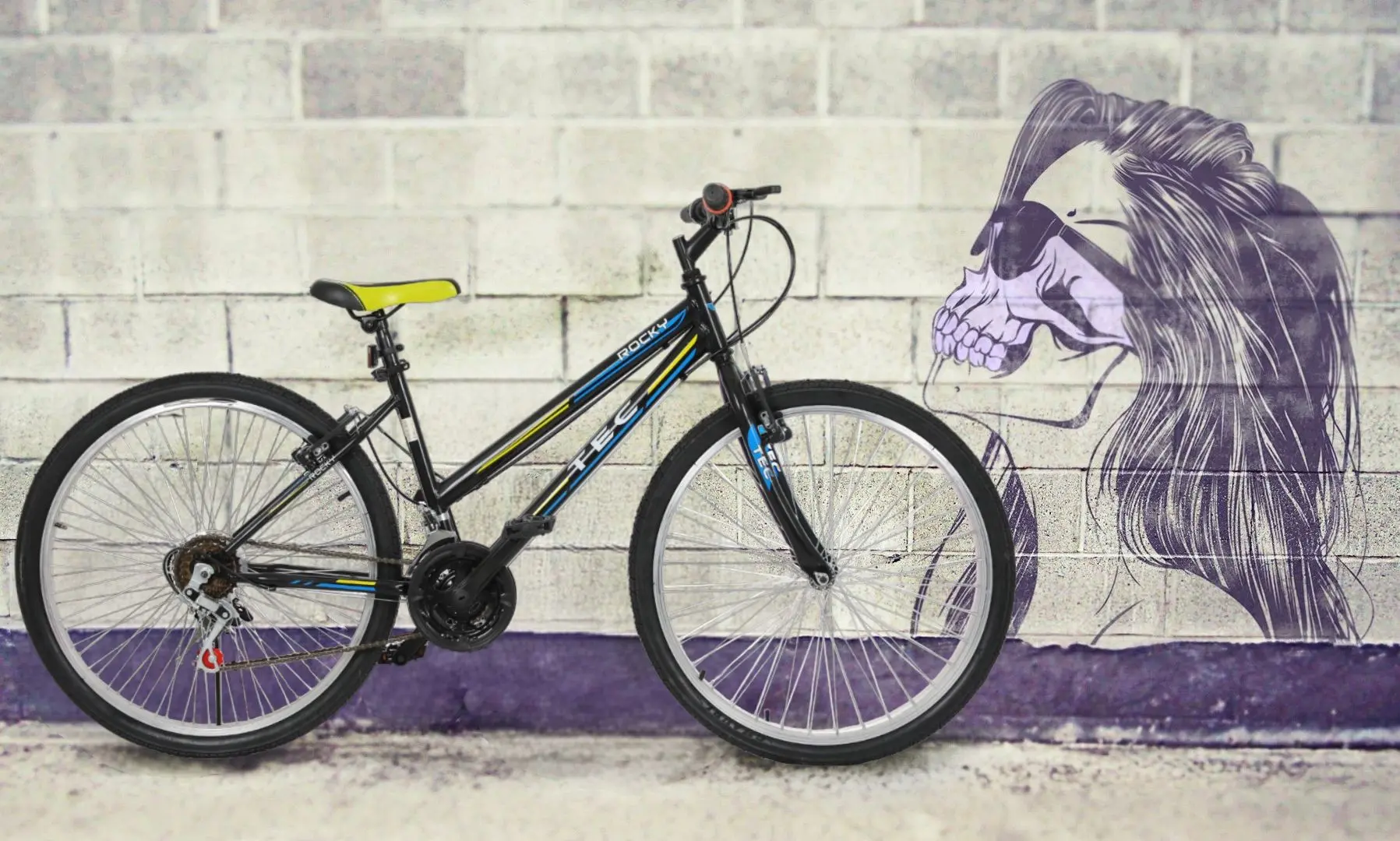 Велосипед Belderia Tec Rocky 24 (Black/Yellow)