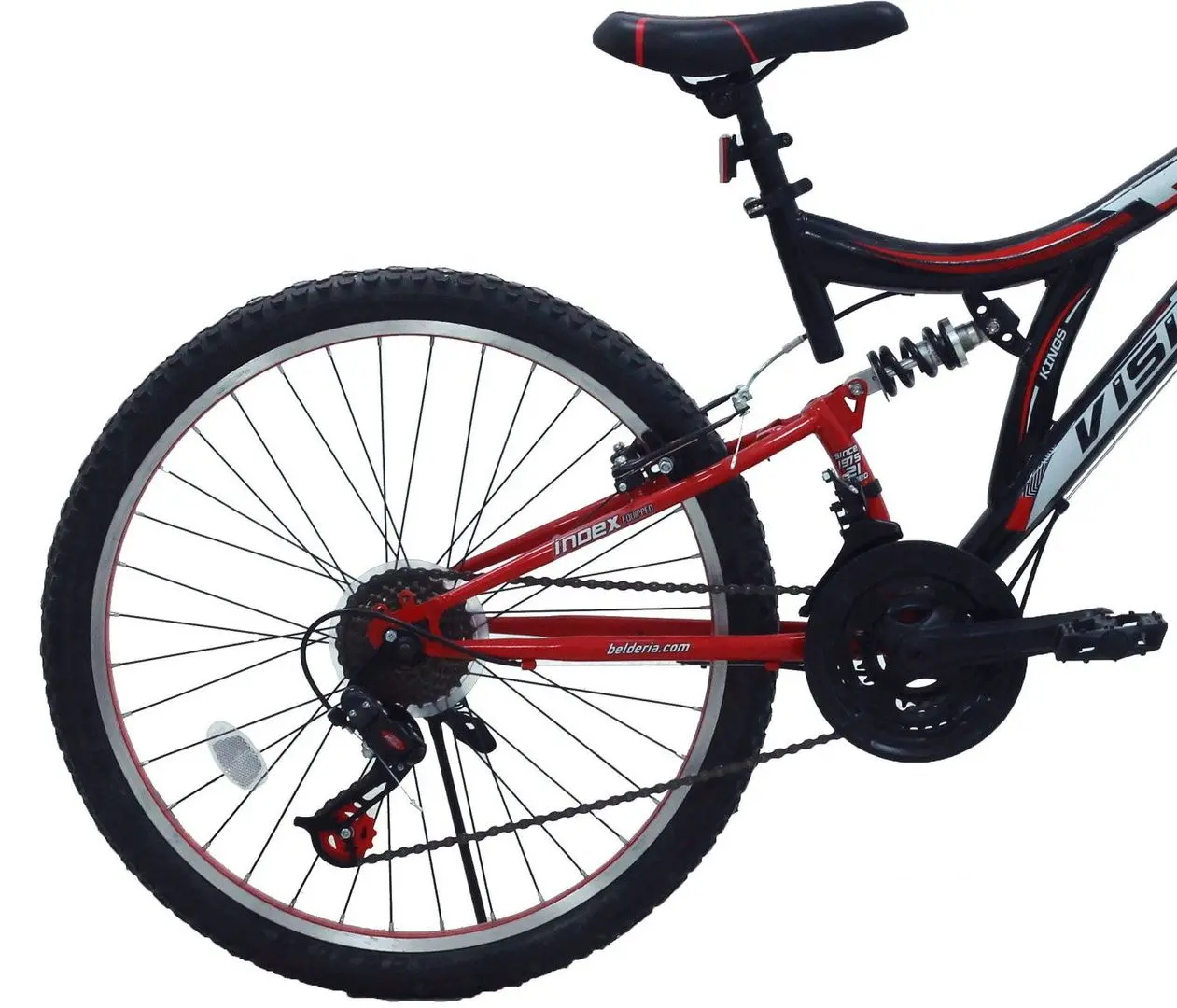 Bicicleta Belderia Vision Kings R26 SKD (Black/Red/Gray Light)