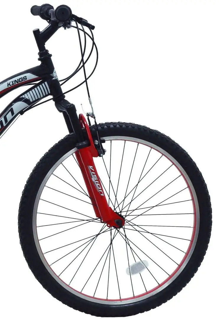 Bicicleta Belderia Vision Kings R26 SKD (Black/Red/Gray Light)