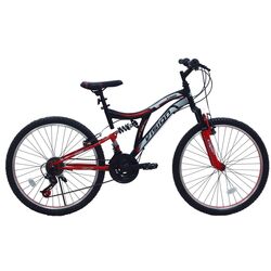 Bicicleta Belderia Vision Kings R26 SKD (Black/Red/Gray Light)