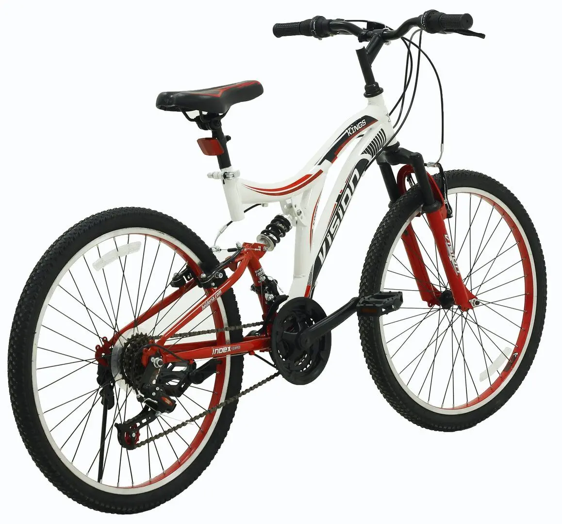 Bicicleta Belderia Vision Kings R24 SKD (White/Red/Black)