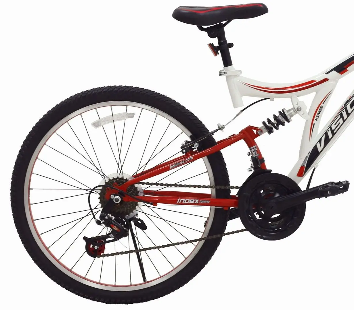 Bicicleta Belderia Vision Kings R24 SKD (White/Red/Black)