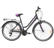 Велосипед Crosser City 700C 28 21S 18 GD-SKD (Black/Pink)