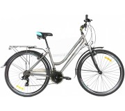 Велосипед Crosser City 700C 28 21S 18 GD-SKD (Grey/Turkus)