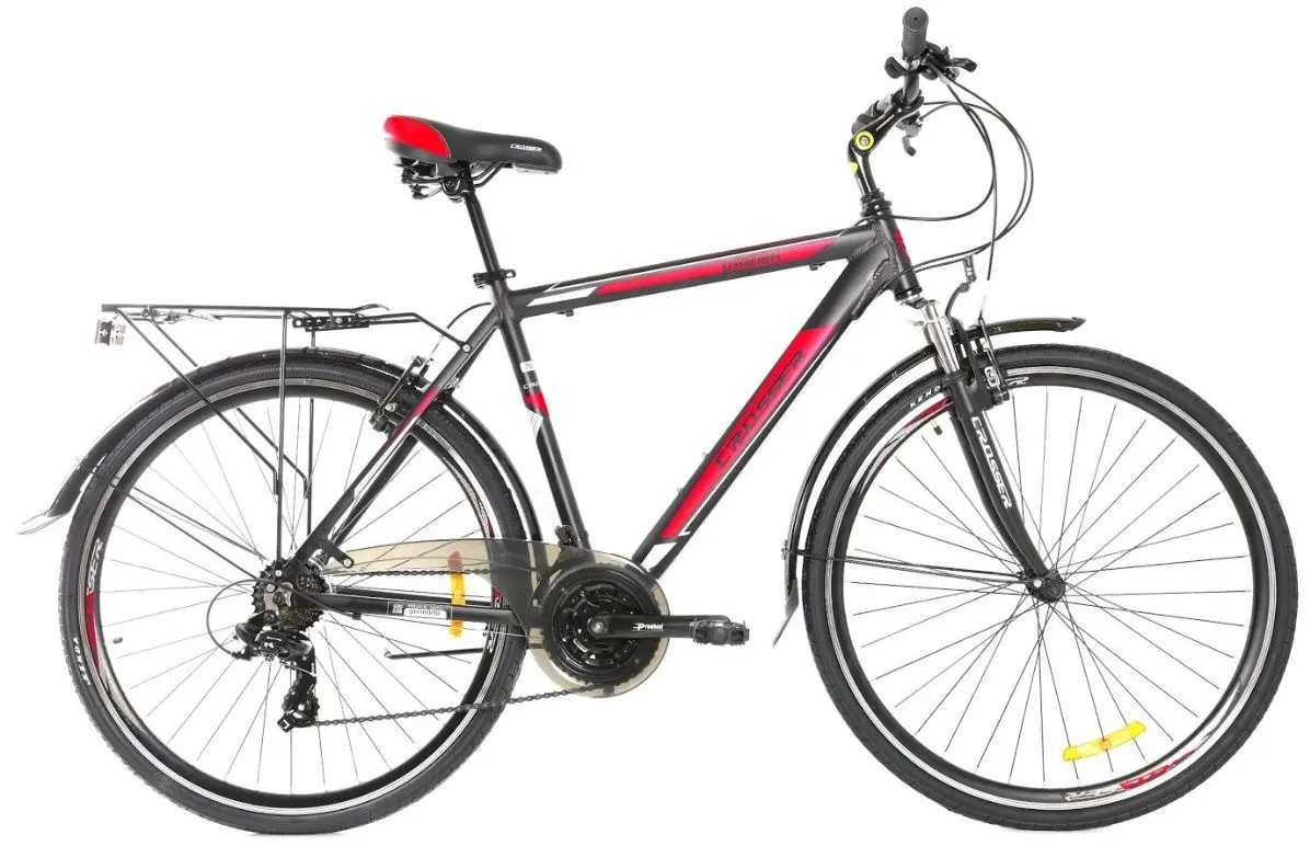 Велосипед Crosser Gamma 700C 28 21S 21 GD-SDK (Black/Red)