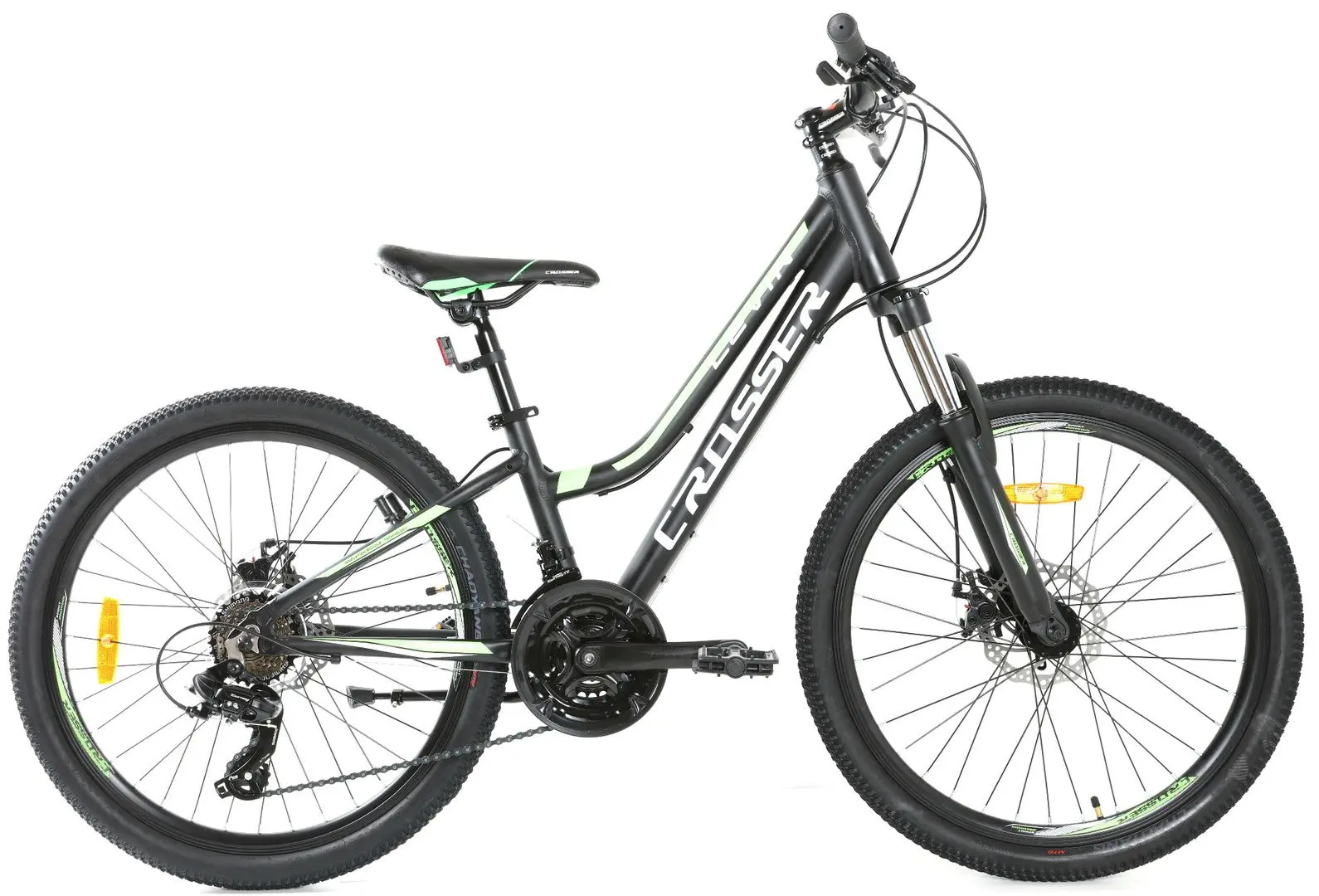 Bicicleta Crosser Levin 24 21S 12 GD-SKD (Black/Green)