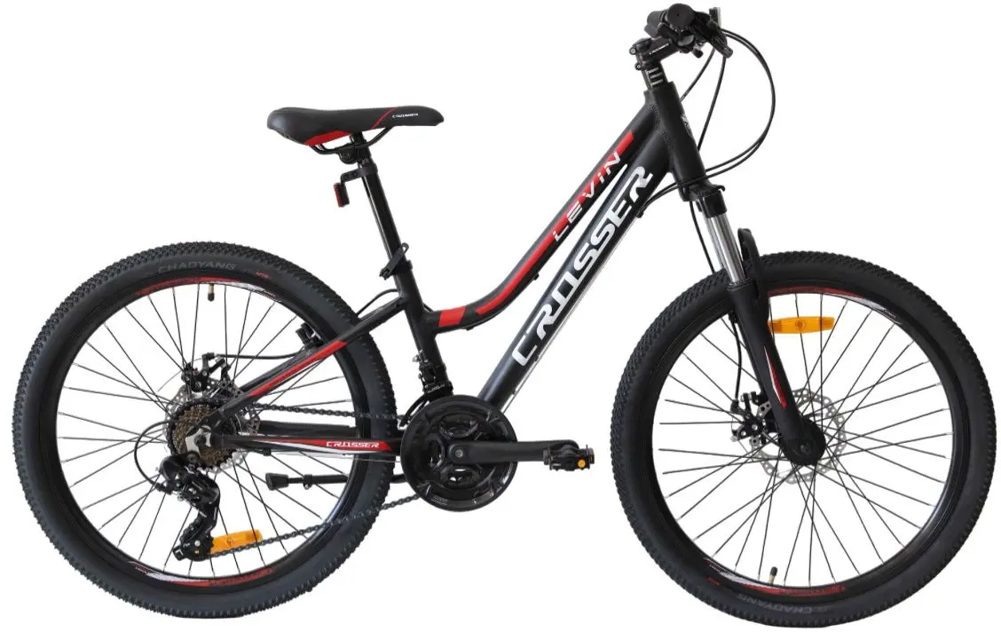 Велосипед Crosser Levin 24 21S 12 GD-SKD (Black/Red)