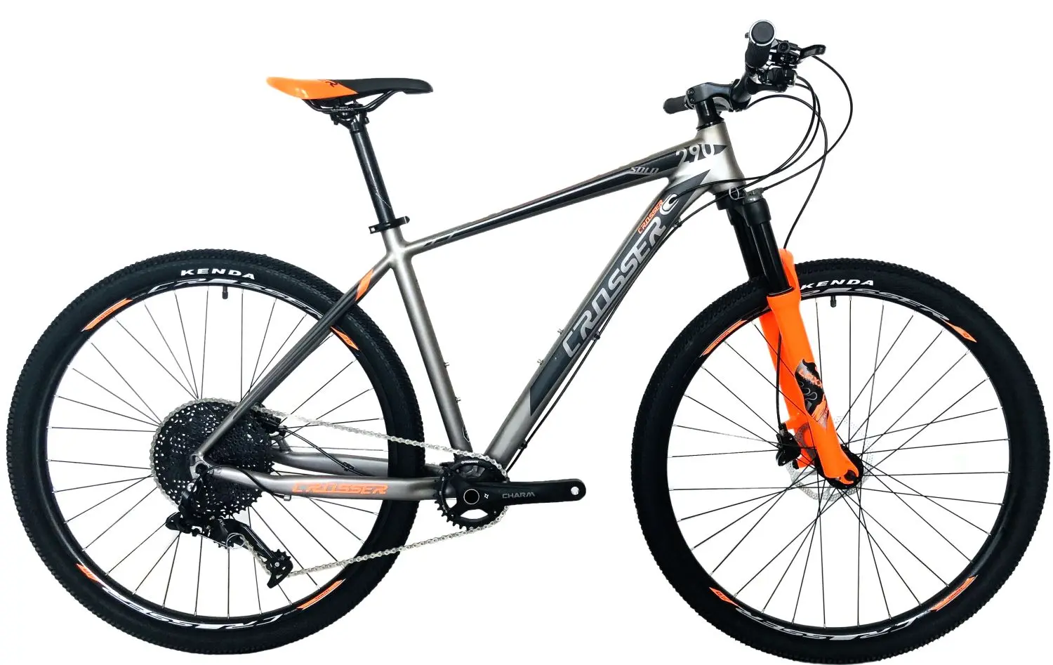 Велосипед Crosser Solo R29 Shimano+Logan Hidraulic GD-SKD (Grey/Orange)