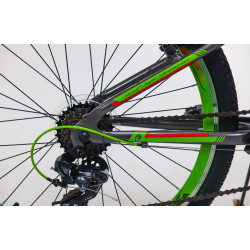 Bicicleta Fulger Apollo 24 (Green/Red/Black) Thumb