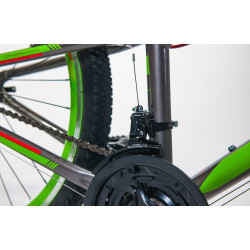 Bicicleta Fulger Apollo 24 (Green/Red/Black) Thumb