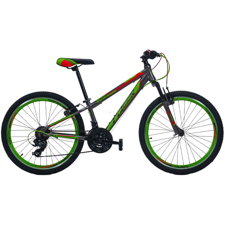Bicicleta Fulger Apollo 24 (Green/Red/Black)
