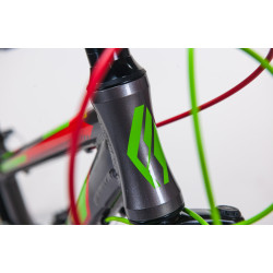 Bicicleta Fulger Apollo 24 (Green/Red/Black) Thumb