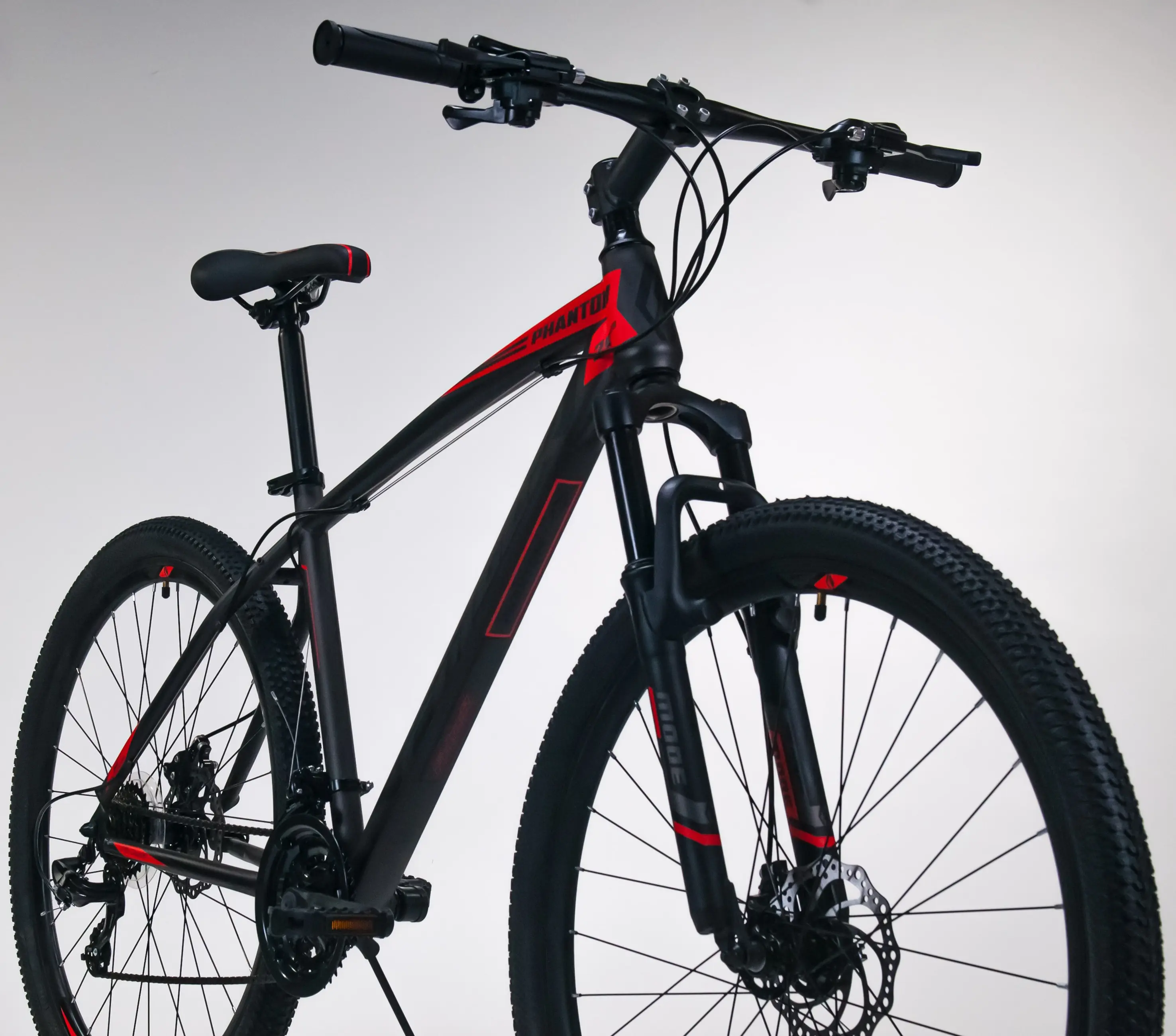 Bicicleta Fulger Phantom 29 (Black/Dark Grey/Red) - 2