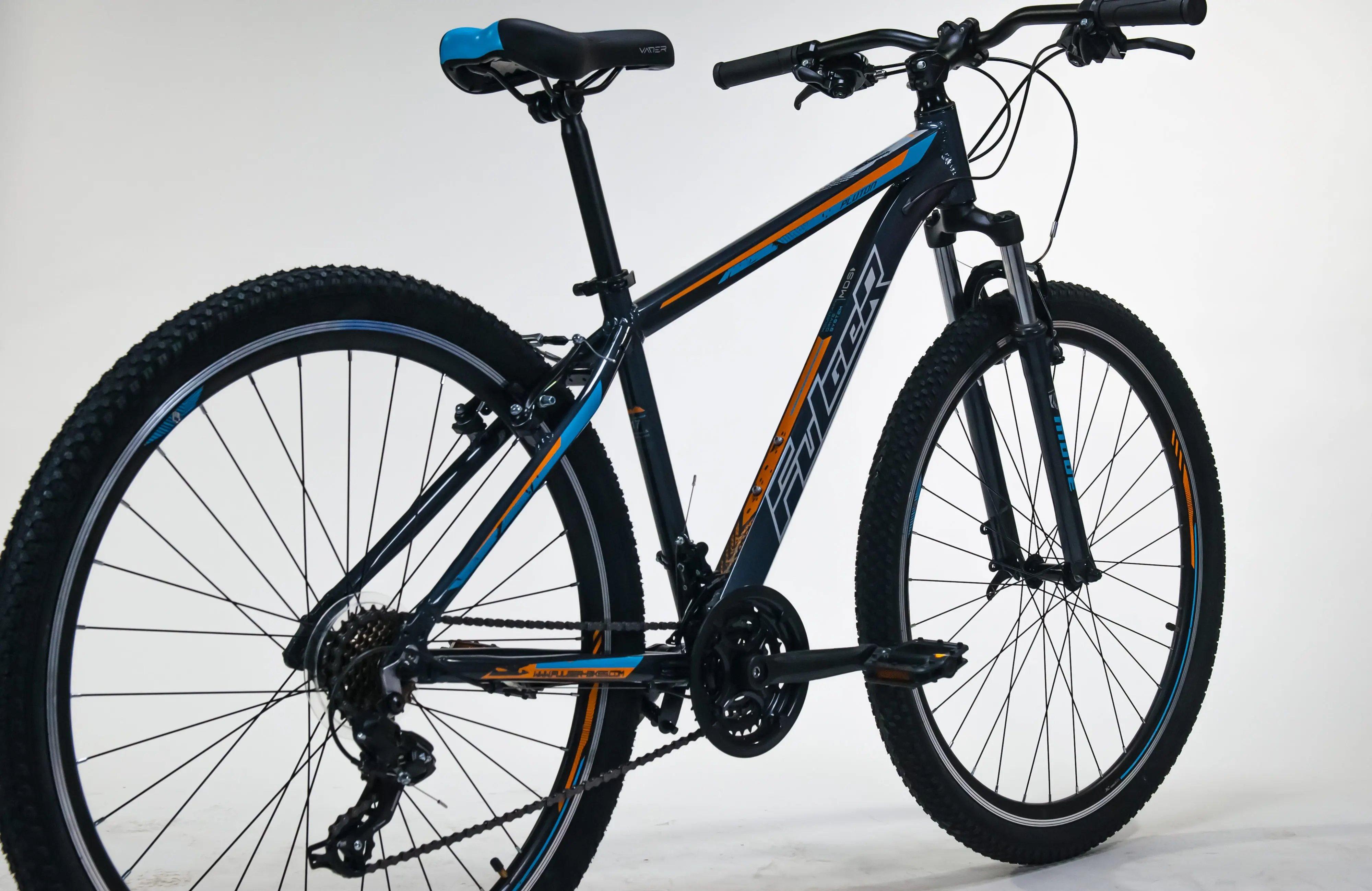 Bicicleta Fulger Pluton 29 (Dark Grey/Azure/Orange) - 3