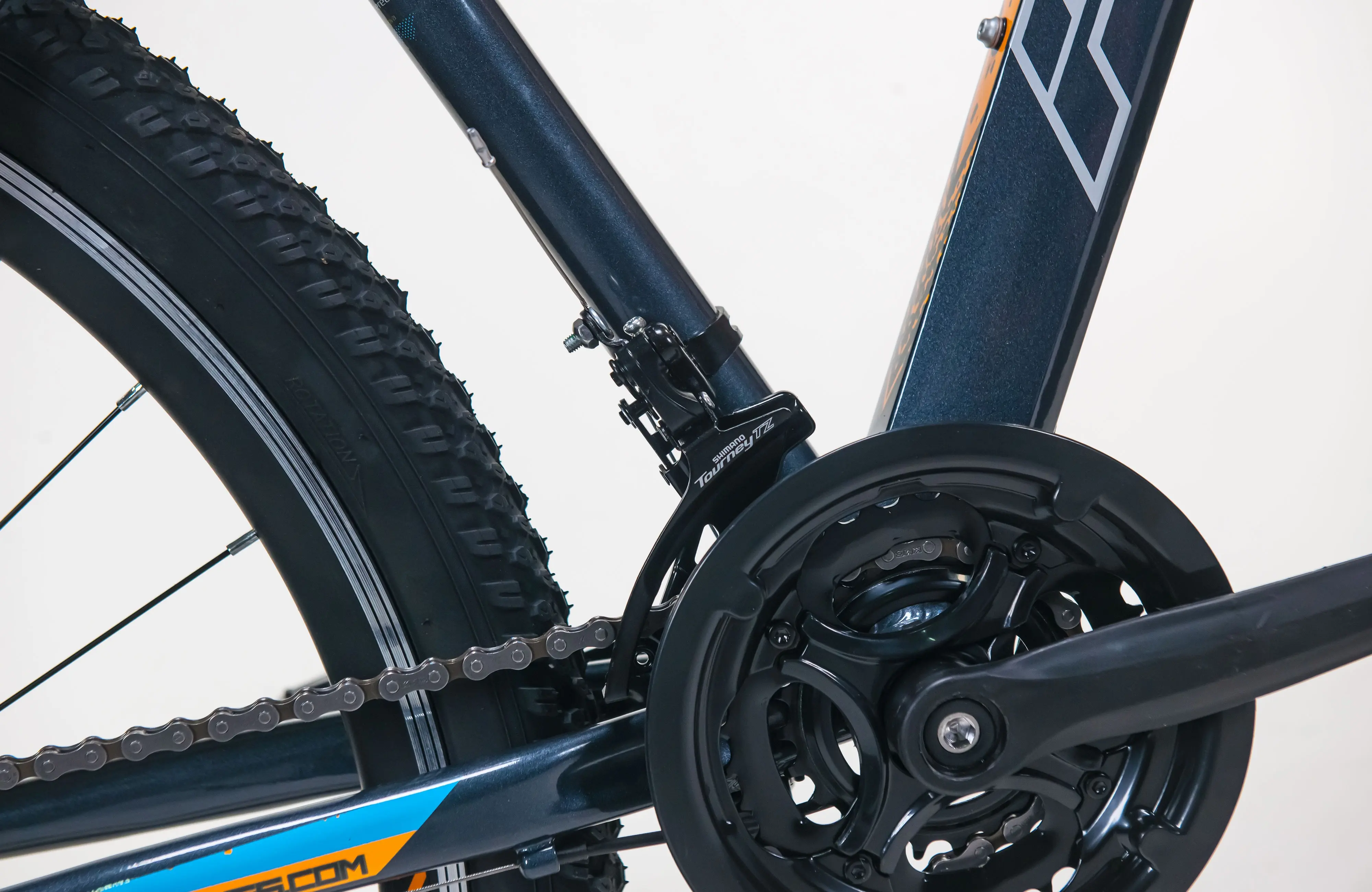 Bicicleta Fulger Pluton 29 (Dark Grey/Azure/Orange) - 4