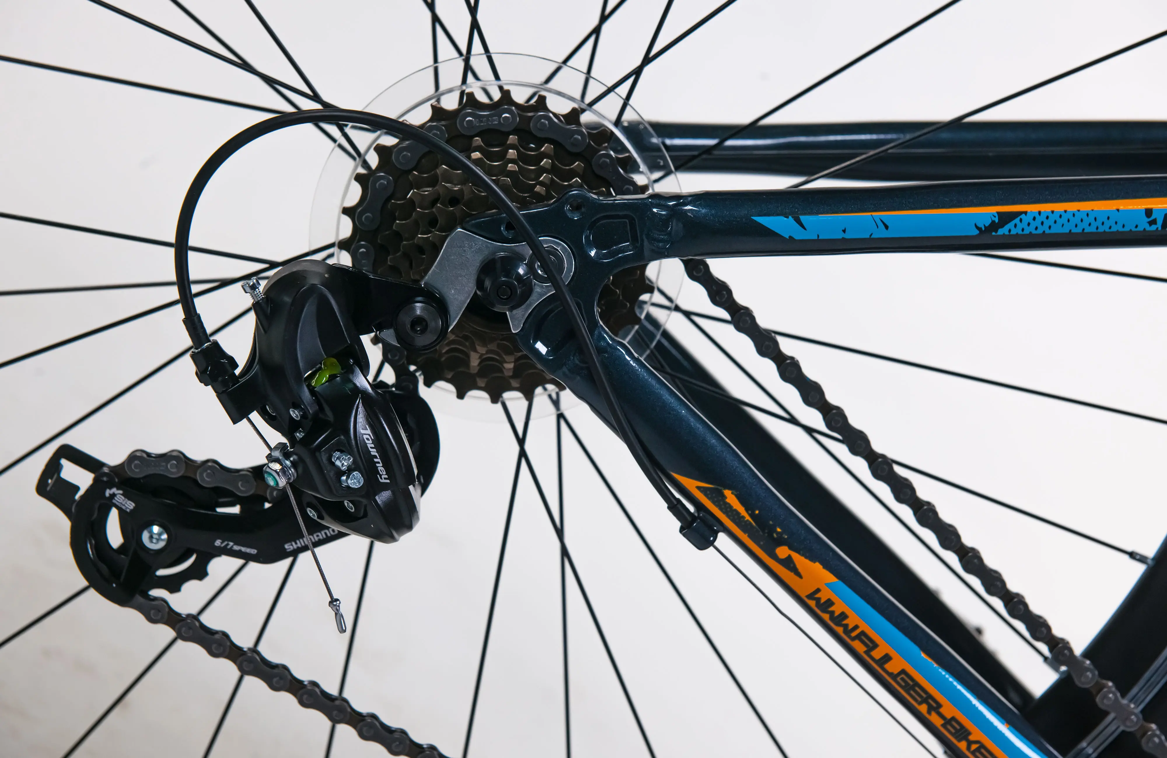 Bicicleta Fulger Pluton 29 (Dark Grey/Azure/Orange) - 8