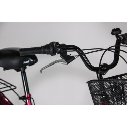Bicicleta Fulger Street 1.0 26 (Silver/Burgundy/Black) Thumb