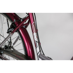 Bicicleta Fulger Street 1.0 26 (Silver/Burgundy/Black) Thumb