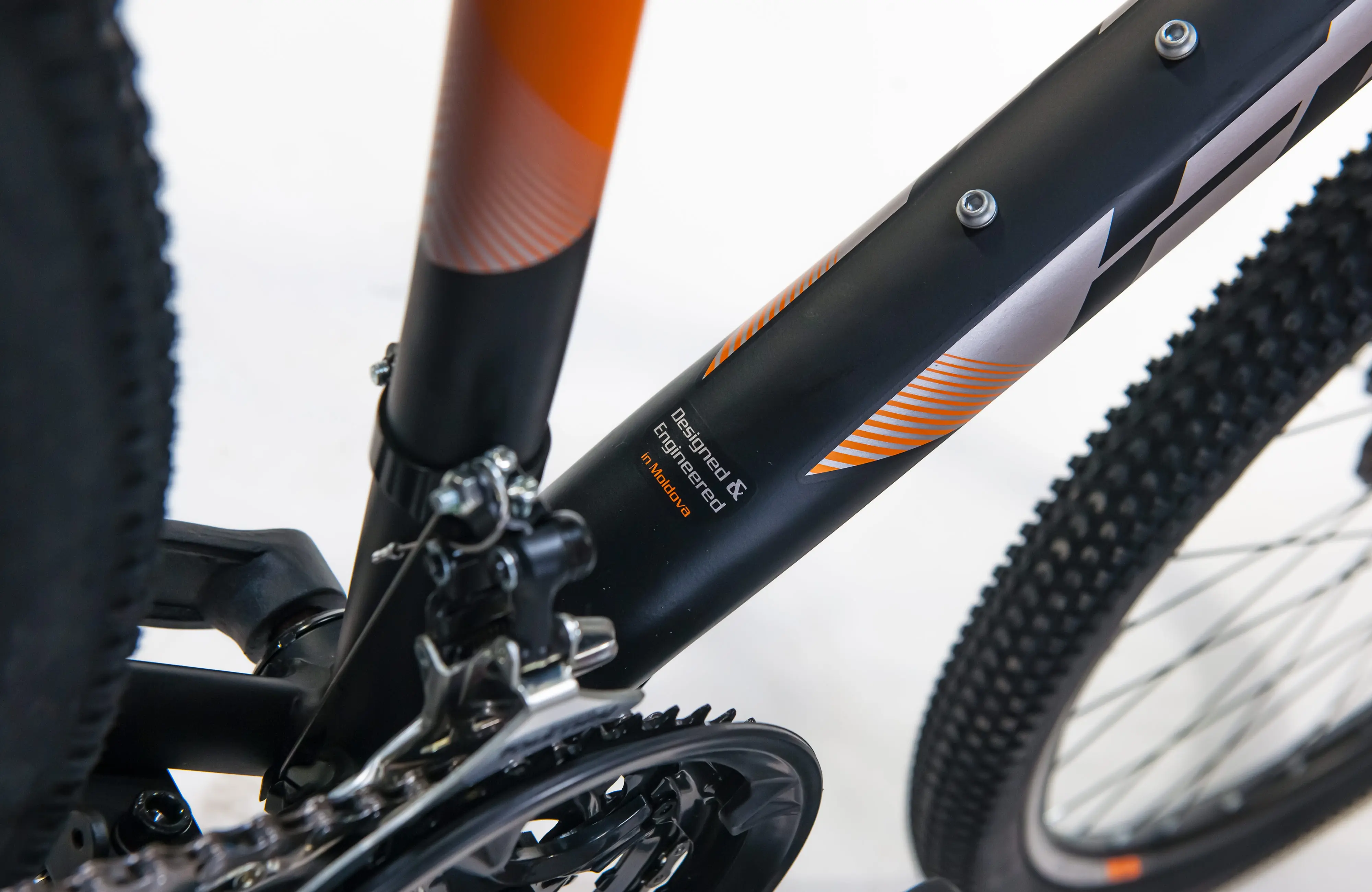 Велосипед Fulger Uranus 29 (Black/Dark Grey/Orange) - 11