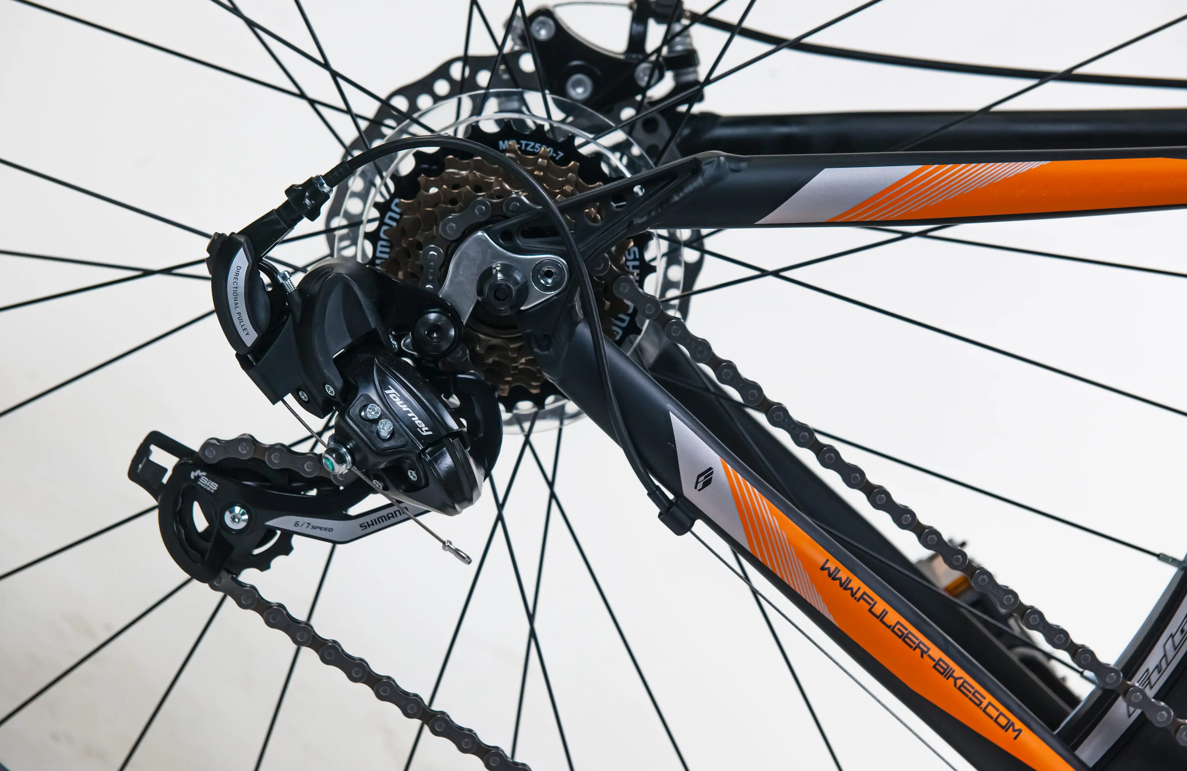 Велосипед Fulger Uranus 29 (Black/Dark Grey/Orange) - 4