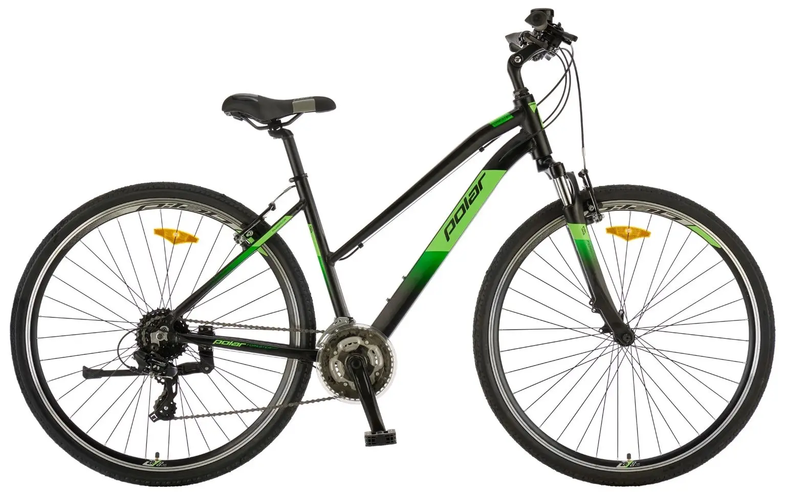 Bicicleta Polar Forester Comp Lady 28 L (Black/Green)