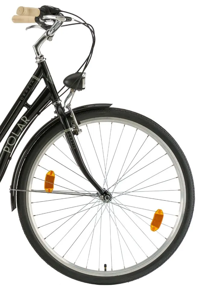 Bicicleta Polar Grazia Retro 6s 28 (Black)