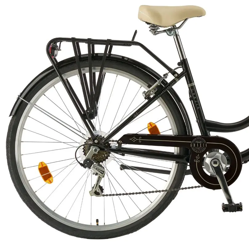 Bicicleta Polar Grazia Retro 6s 28 (Black)