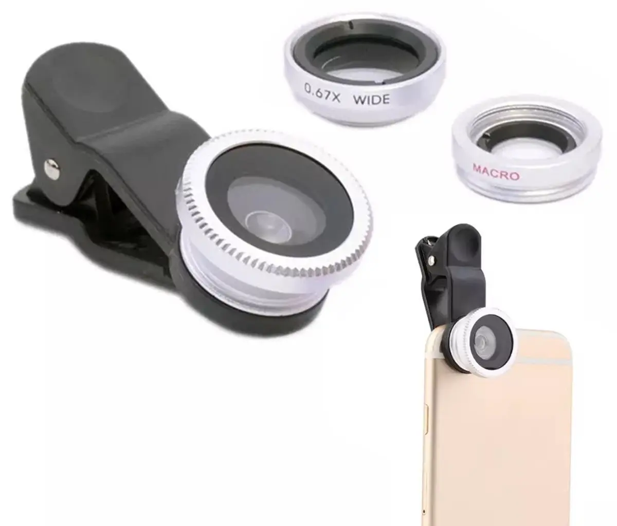 Набор линз для смартфона Aptel AK315A (Silver)