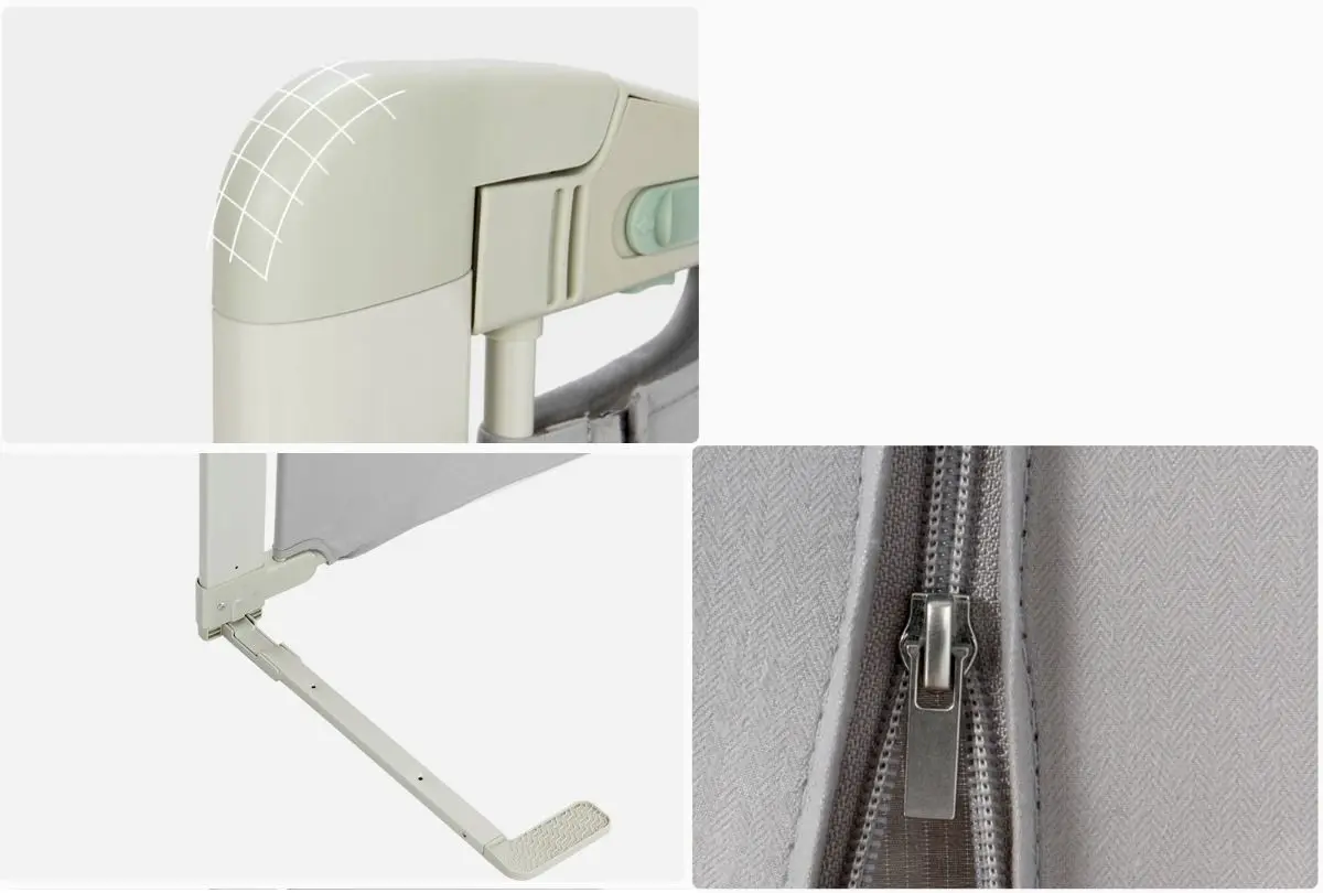 Bariera de protectie pentru pat Costway BB5645 150cm (Grey)