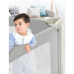 Bariera de protectie pentru pat Costway BB5645 150cm (Grey) Thumb