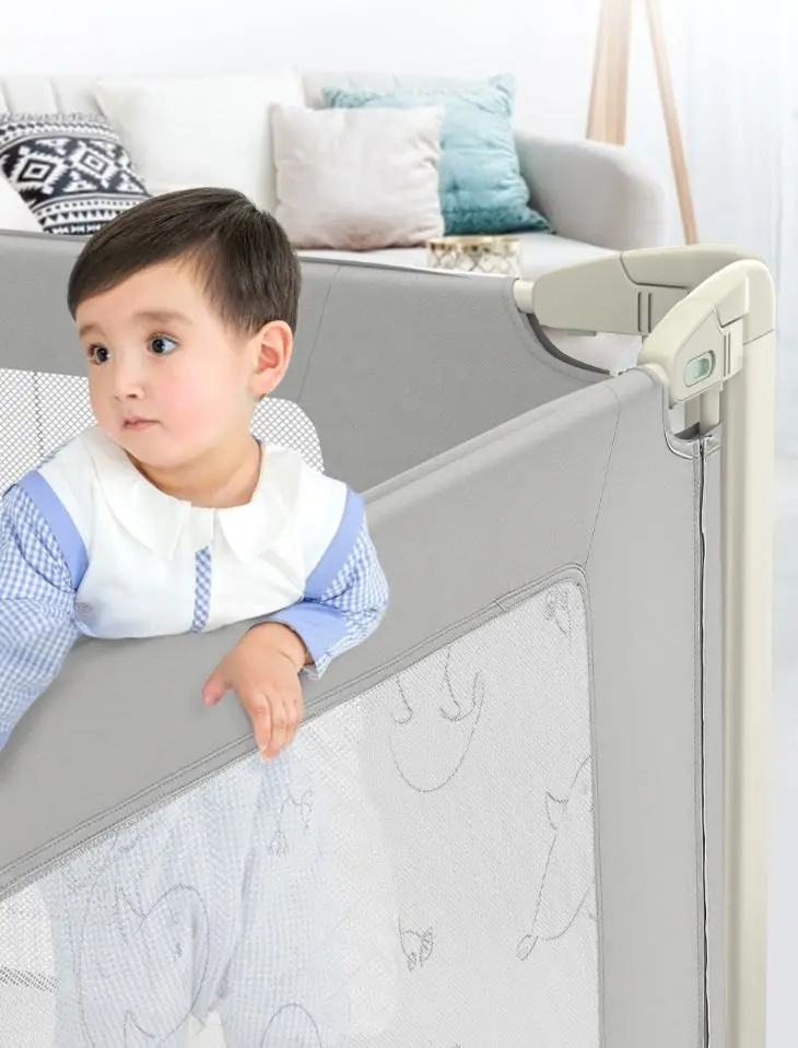Bariera de protectie pentru pat Costway BB5645 150cm (Grey)