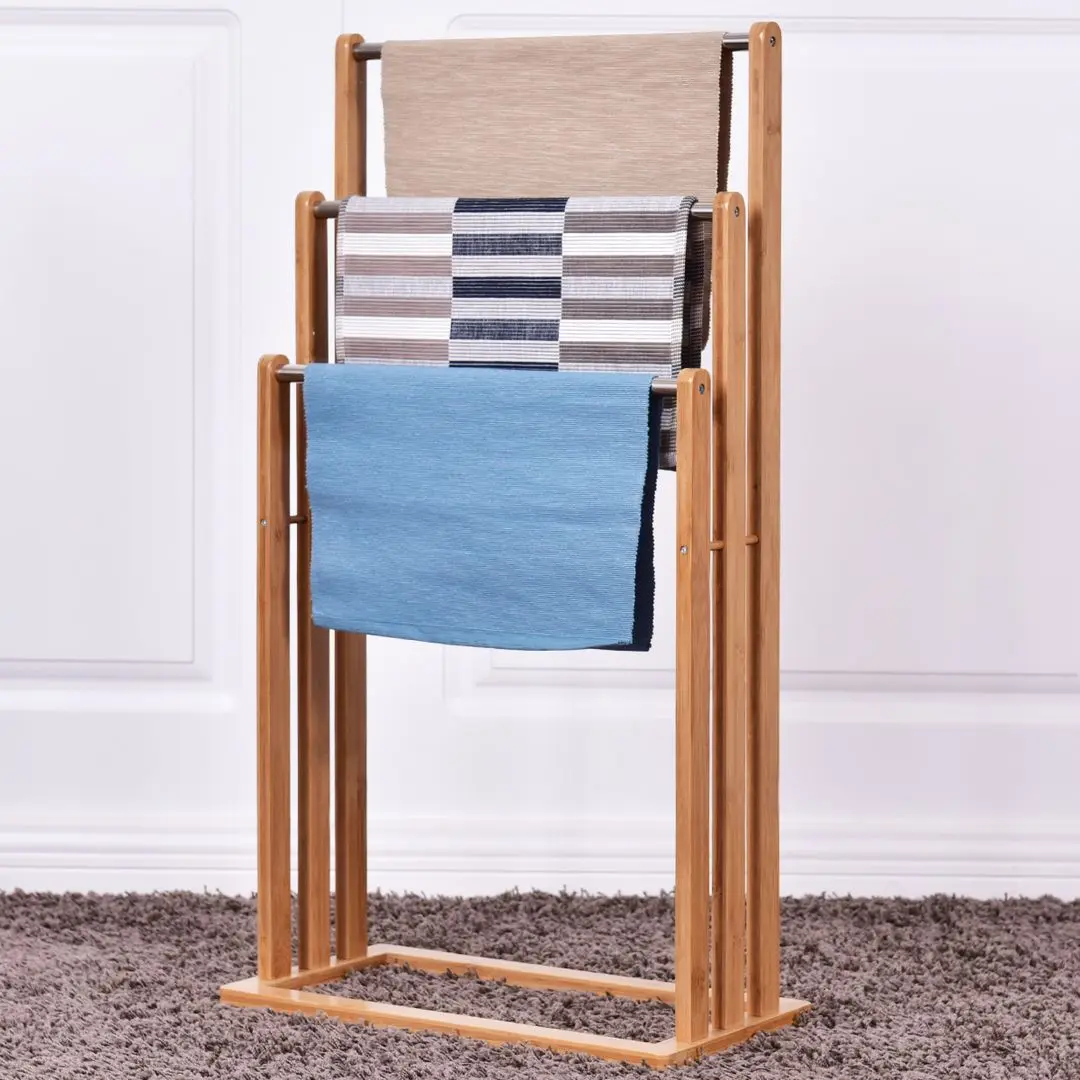 Suport pentru prosoape Costway HW55481 (Bamboo)