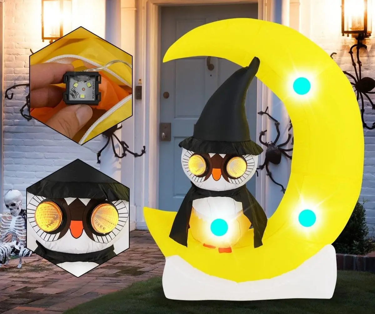 Надувная декорация Costway CM24939DE (Yellow/White)