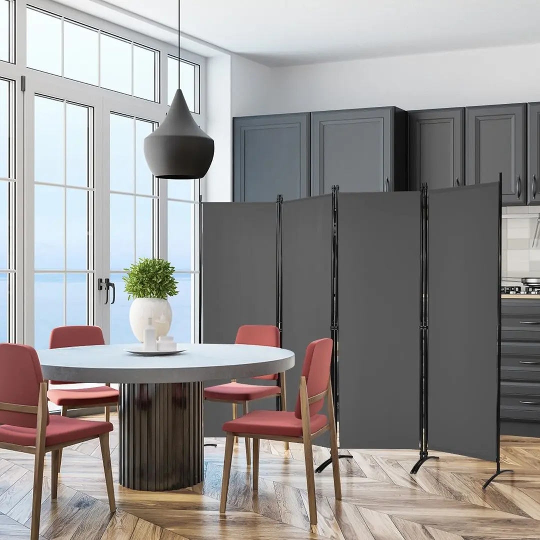 Ширма для комнаты Costway HW68273GR (Grey) - 2