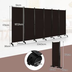 Ширма для комнаты Costway JV10725CF (Brown) Thumb