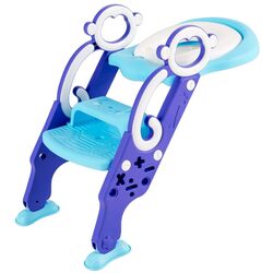 Сиденье для унитаза с лестницей Costway BB5486PU (Blue/Purple)