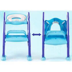 Сиденье для унитаза с лестницей Costway BB5486PU (Blue/Purple) Thumb