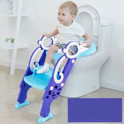 Сиденье для унитаза с лестницей Costway BB5486PU (Blue/Purple) Thumb