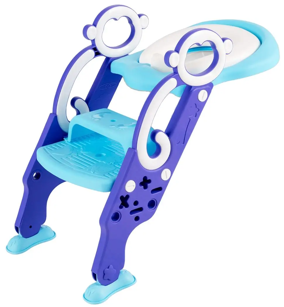 Сиденье для унитаза с лестницей Costway BB5486PU (Blue/Purple)