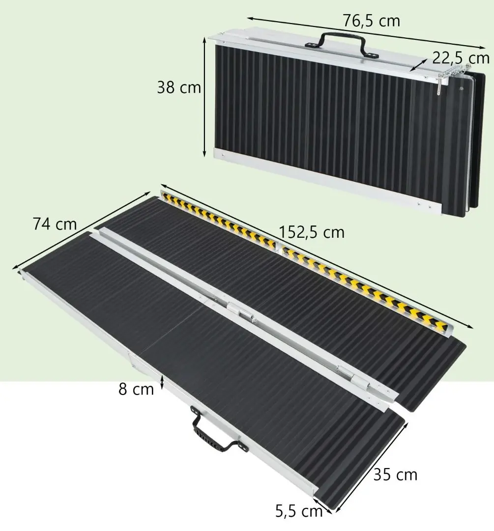Rampa pliabila Costway TL35710 (Black)