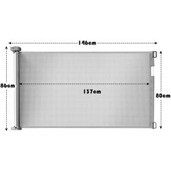 Защитный барьер для детей Costway HW66091GR (Gray) Thumb