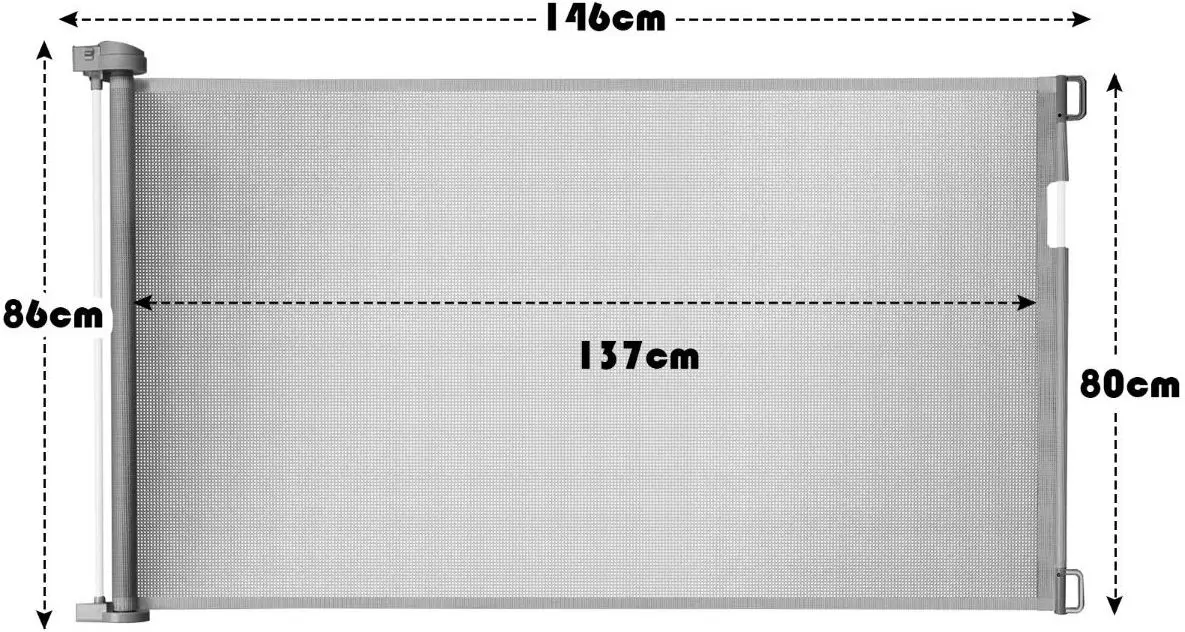 Защитный барьер для детей Costway HW66091GR (Gray)
