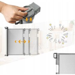 Защитный барьер для детей Costway HW66091GR (Gray) Thumb