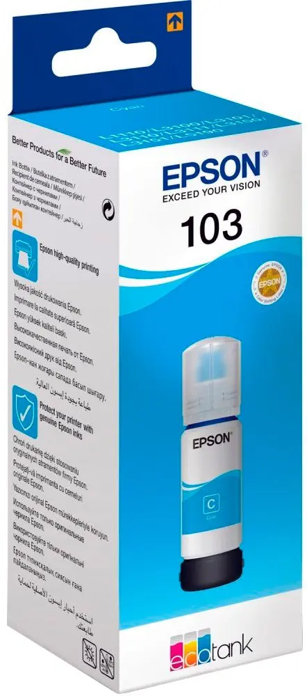Cerneala pentru imprimante Epson 103 EcoTank (Cyan) - 2