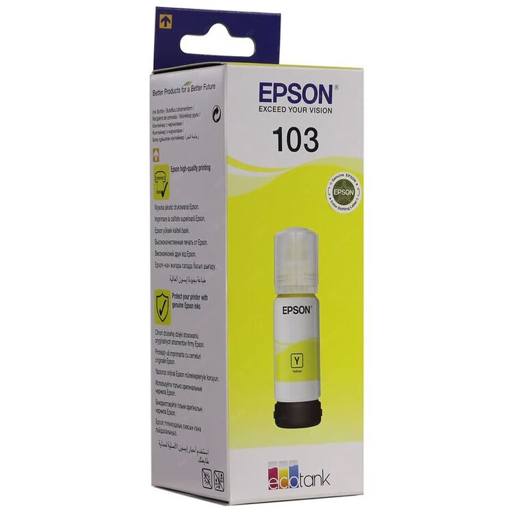 Чернила для принтера Epson 103 EcoTank (Yellow) купить в Кишиневе ...