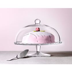 Platou pentru desert cu capac Ikea Arv Brollop 29cm (Transparent) Thumb