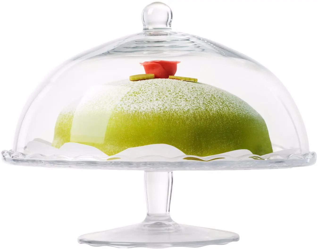 Platou pentru desert cu capac Ikea Arv Brollop 29cm (Transparent)