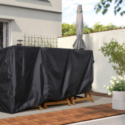 Husa pentru set mobilier Ikea Tostero 215x135cm (Negru) Thumb