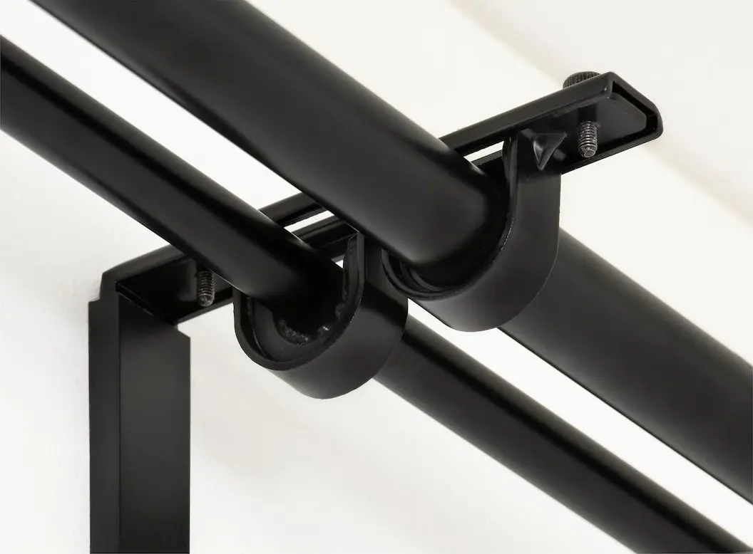 Bagheta perdea Ikea Racka/Hugad (Negru)